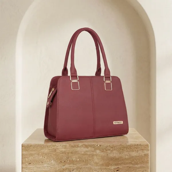 Keywest_Women's_Arlington_Tote_Handbag_for_Women_|_Hobo_Bag_for_Work_|_Ladies_Purse_|_Stylish_Shoulder_Bag_|_Gift_For_Women_|_Maroon