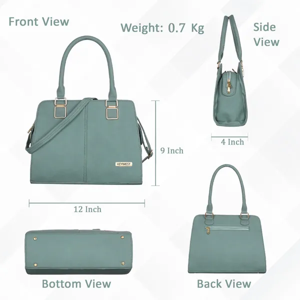 Keywest_Women's_Arlington_Tote_Handbag_for_Women_|_Hobo_Bag_for_Work_|_Ladies_Purse_|_Stylish_Shoulder_Bag_|_Gift_For_Women_|_Grey