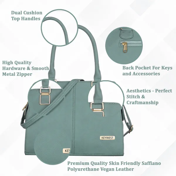 Keywest_Women's_Arlington_Tote_Handbag_for_Women_|_Hobo_Bag_for_Work_|_Ladies_Purse_|_Stylish_Shoulder_Bag_|_Gift_For_Women_|_Grey
