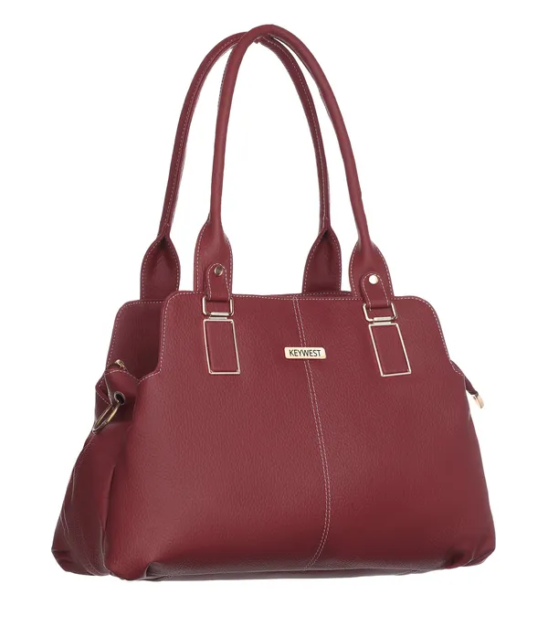 Keywest_Women's_Pheonix_Tote_Handbag_for_Women_|_Hobo_Bag_for_Work_|_Ladies_Purse_|_Stylish_Shoulder_Bag_|_Gift_For_Women_|_Maroon