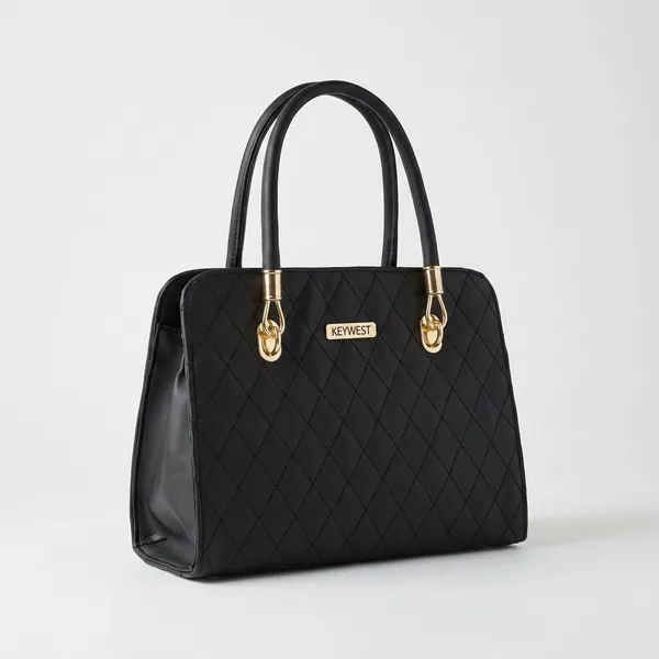 Keywest_Women's_Diamond_Tote_Handbag_for_Women_|_Hobo_Bag_for_Work_|_Ladies_Purse_|_Stylish_Shoulder_Bag_|_Gift_For_Women_|_Black