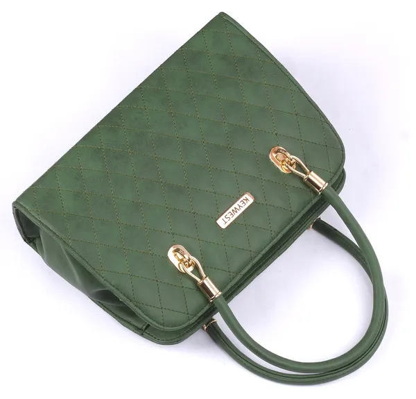 Keywest_Women's_Diamond_Tote_Handbag_for_Women_|_Hobo_Bag_for_Work_|_Ladies_Purse_|_Stylish_Shoulder_Bag_|_Gift_For_Women_|_Green