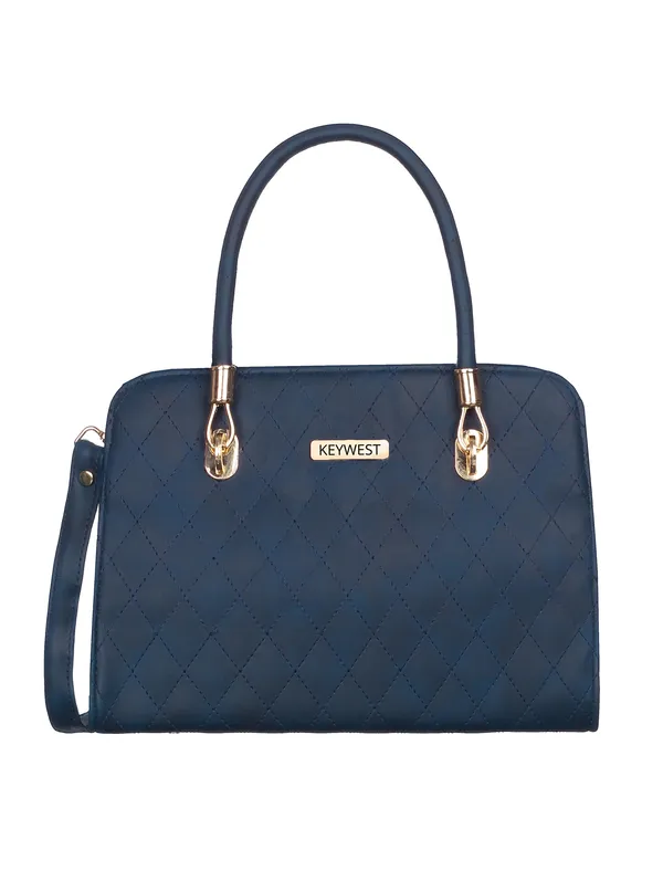 Keywest_Women's_Diamond_Tote_Handbag_for_Women_|_Hobo_Bag_for_Work_|_Ladies_Purse_|_Stylish_Shoulder_Bag_|_Gift_For_Women_|_Blue