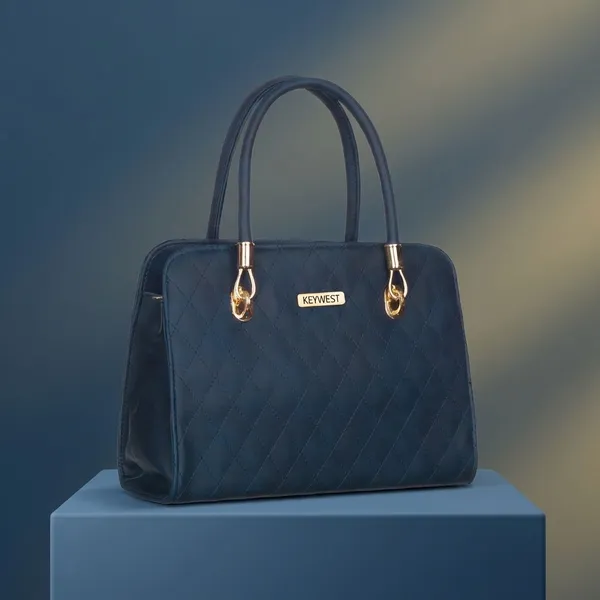 Keywest_Women's_Diamond_Tote_Handbag_for_Women_|_Hobo_Bag_for_Work_|_Ladies_Purse_|_Stylish_Shoulder_Bag_|_Gift_For_Women_|_Blue