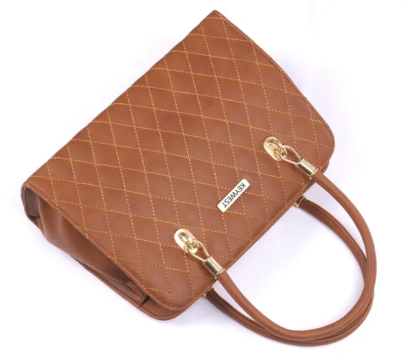 Keywest_Women's_Diamond_Tote_Handbag_for_Women_|_Hobo_Bag_for_Work_|_Ladies_Purse_|_Stylish_Shoulder_Bag_|_Gift_For_Women_|_Tan