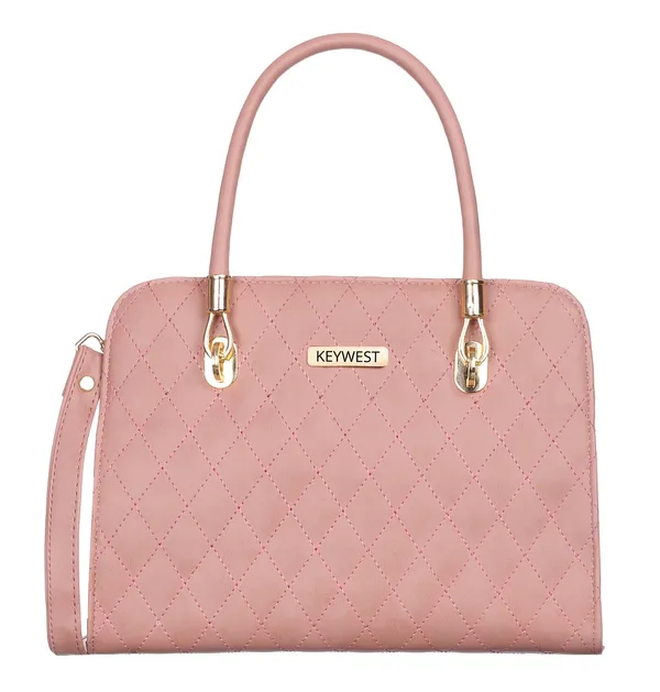 Keywest_Women's_Diamond_Tote_Handbag_for_Women_|_Hobo_Bag_for_Work_|_Ladies_Purse_|_Stylish_Shoulder_Bag_|_Gift_For_Women_|_Light_Pink