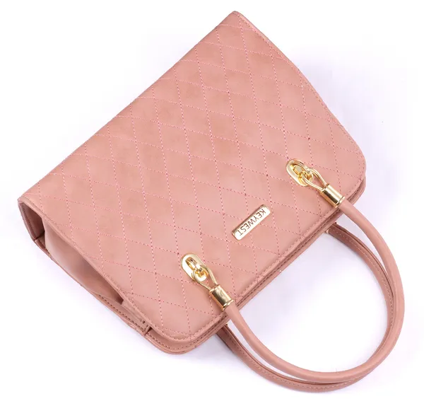 Keywest_Women's_Diamond_Tote_Handbag_for_Women_|_Hobo_Bag_for_Work_|_Ladies_Purse_|_Stylish_Shoulder_Bag_|_Gift_For_Women_|_Light_Pink