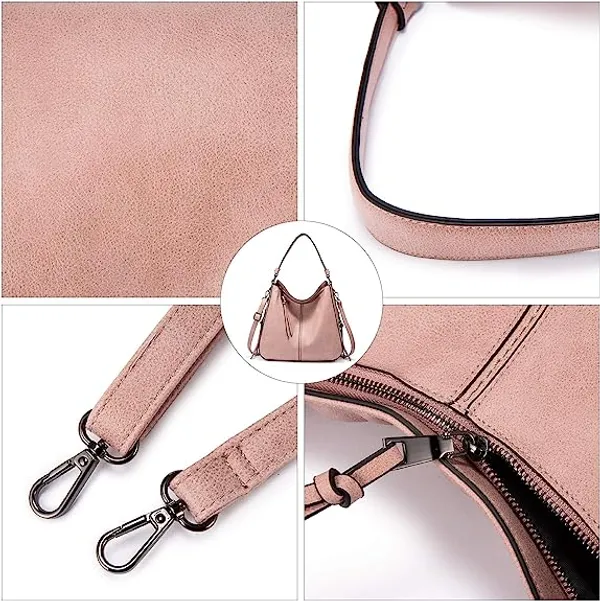 Keywest_Women's_Classic_Tote_Handbag_for_Women_|_Hobo_Bag_for_Work_|_Ladies_Purse_|_Stylish_Shoulder_Bag_|_Gift_For_Women_|_Light_Pink