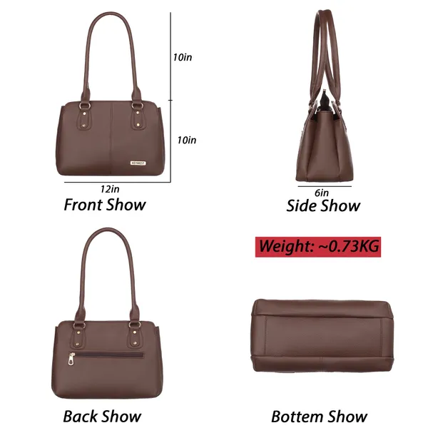 Keywest_Women's_Penguin_Tote_Handbag_for_Women_|_Hobo_Bag_for_Work_|_Ladies_Purse_|_Stylish_Shoulder_Bag_|_Gift_For_Women_|_Brown