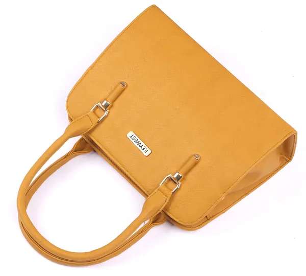 Keywest_Women's_Squarish_Tote_Handbag_for_Women_|_Hobo_Bag_for_Work_|_Ladies_Purse_|_Stylish_Shoulder_Bag_|_Gift_For_Women_|_Yellow