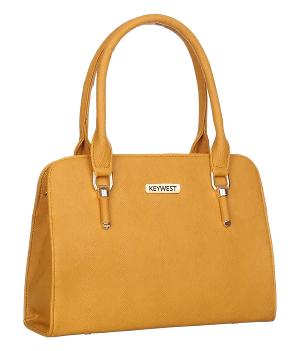 Keywest_Women's_Squarish_Tote_Handbag_for_Women_|_Hobo_Bag_for_Work_|_Ladies_Purse_|_Stylish_Shoulder_Bag_|_Gift_For_Women_|_Yellow