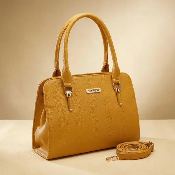 Keywest_Women's_Squarish_Tote_Handbag_for_Women_|_Hobo_Bag_for_Work_|_Ladies_Purse_|_Stylish_Shoulder_Bag_|_Gift_For_Women_|_Yellow