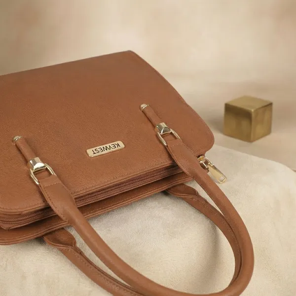 Keywest_Women's_Squarish_Tote_Handbag_for_Women_|_Hobo_Bag_for_Work_|_Ladies_Purse_|_Stylish_Shoulder_Bag_|_Gift_For_Women_|_Tan