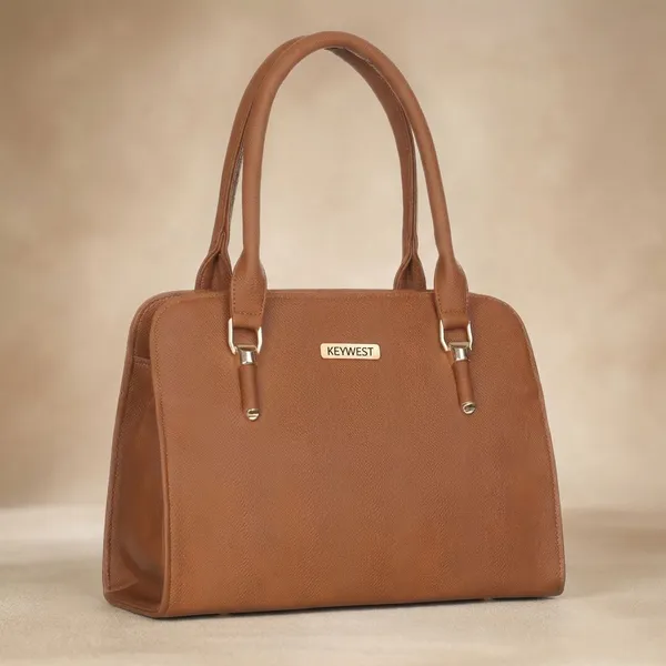 Keywest_Women's_Squarish_Tote_Handbag_for_Women_|_Hobo_Bag_for_Work_|_Ladies_Purse_|_Stylish_Shoulder_Bag_|_Gift_For_Women_|_Tan