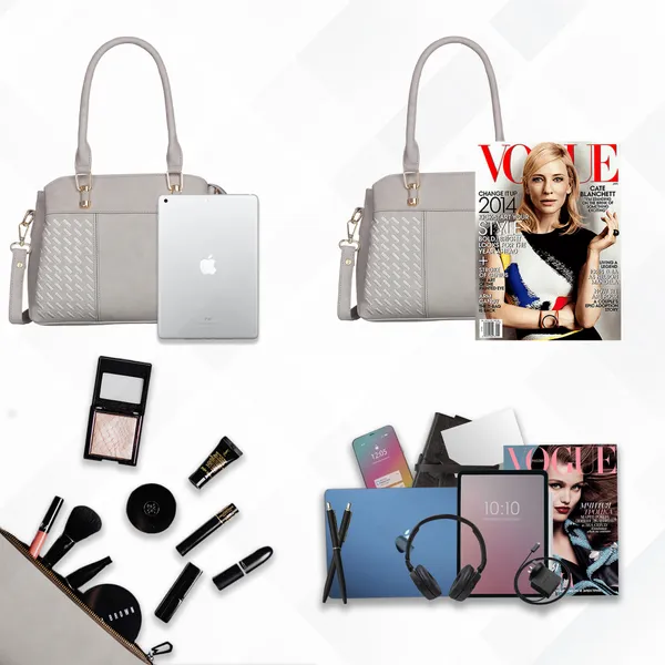 Keywest_Women's_Alessandra_Tote_Handbag_for_Women_|_Hobo_Bag_for_Work_|_Ladies_Purse_|_Stylish_Shoulder_Bag_|_Gift_For_Women_|_Grey