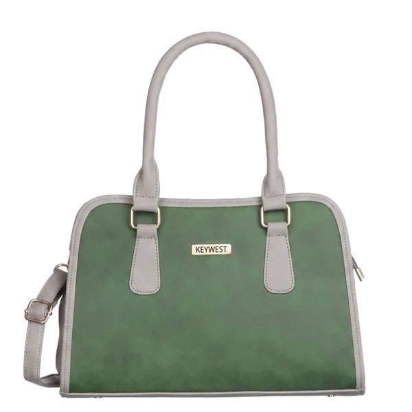 Keywest_Women's_Laurent_Tote_Handbag_for_Women_|_Hobo_Bag_for_Work_|_Ladies_Purse_|_Stylish_Shoulder_Bag_|_Gift_For_Women_|_Green_||_Grey