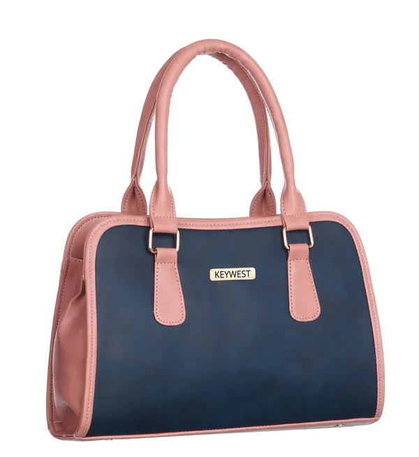 Keywest_Women's_Laurent_Tote_Handbag_for_Women_|_Hobo_Bag_for_Work_|_Ladies_Purse_|_Stylish_Shoulder_Bag_|_Gift_For_Women_|_Blue_||_Pink