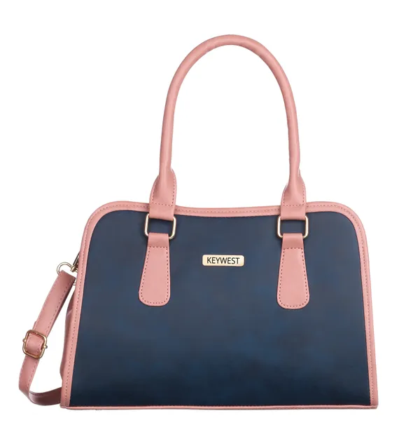 Keywest_Women's_Laurent_Tote_Handbag_for_Women_|_Hobo_Bag_for_Work_|_Ladies_Purse_|_Stylish_Shoulder_Bag_|_Gift_For_Women_|_Blue_||_Pink
