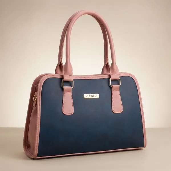 Keywest_Women's_Laurent_Tote_Handbag_for_Women_|_Hobo_Bag_for_Work_|_Ladies_Purse_|_Stylish_Shoulder_Bag_|_Gift_For_Women_|_Blue_||_Pink