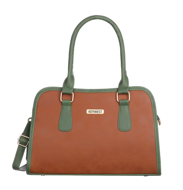 Keywest_Women's_Laurent_Tote_Handbag_for_Women_|_Hobo_Bag_for_Work_|_Ladies_Purse_|_Stylish_Shoulder_Bag_|_Gift_For_Women_|_Tan_||_Green
