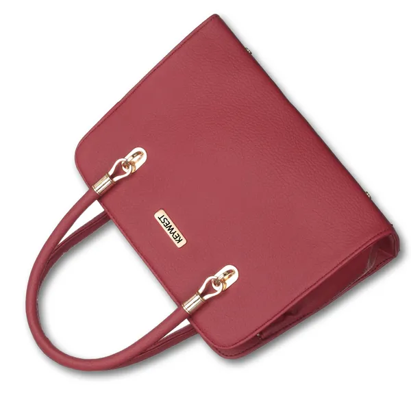 Keywest_Women's_Chanelle_Tote_Handbag_for_Women_|_Hobo_Bag_for_Work_|_Ladies_Purse_|_Stylish_Shoulder_Bag_|_Gift_For_Women_|_Maroon