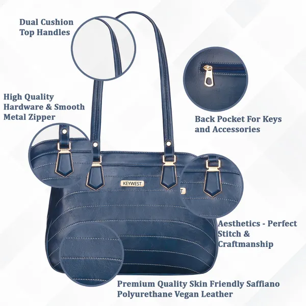 Keywest_Women's_Samantha_Tote_Handbag_for_Women_|_Hobo_Bag_for_Work_|_Ladies_Purse_|_Stylish_Shoulder_Bag_|_Gift_For_Women_|_Blue