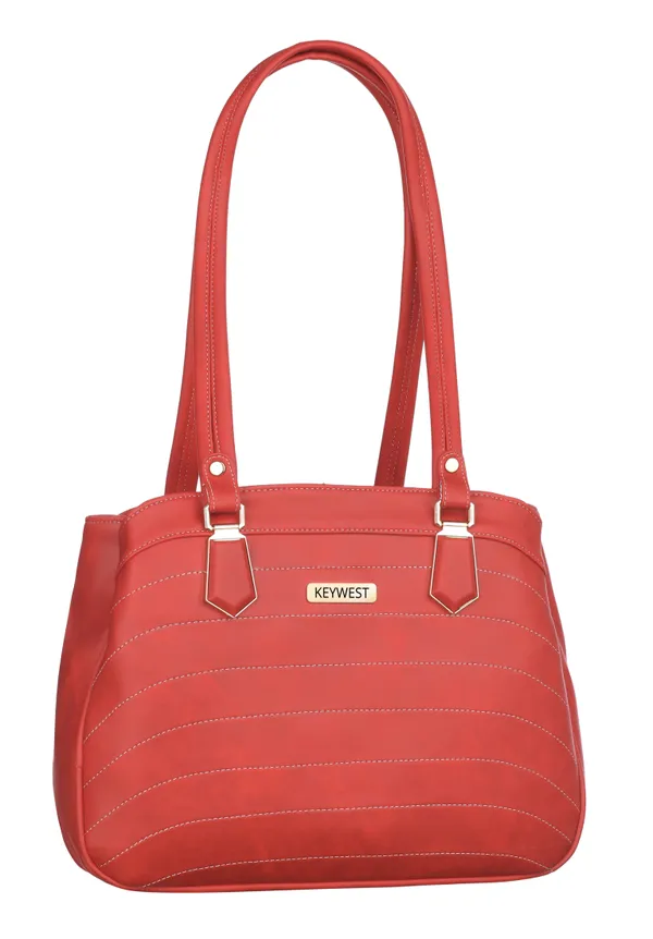 Keywest_Women's_Samantha_Tote_Handbag_for_Women_|_Hobo_Bag_for_Work_|_Ladies_Purse_|_Stylish_Shoulder_Bag_|_Gift_For_Women_|_Red
