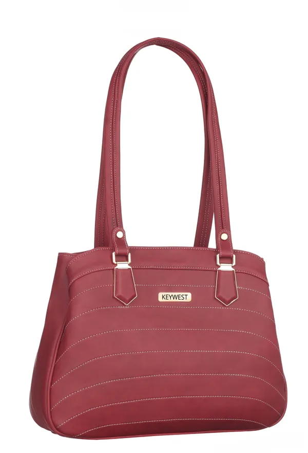 Keywest_Women's_Samantha_Tote_Handbag_for_Women_|_Hobo_Bag_for_Work_|_Ladies_Purse_|_Stylish_Shoulder_Bag_|_Gift_For_Women_|_Maroon