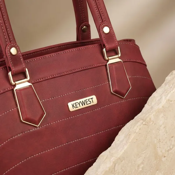 Keywest_Women's_Samantha_Tote_Handbag_for_Women_|_Hobo_Bag_for_Work_|_Ladies_Purse_|_Stylish_Shoulder_Bag_|_Gift_For_Women_|_Maroon