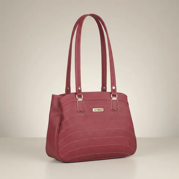 Keywest_Women's_Samantha_Tote_Handbag_for_Women_|_Hobo_Bag_for_Work_|_Ladies_Purse_|_Stylish_Shoulder_Bag_|_Gift_For_Women_|_Maroon