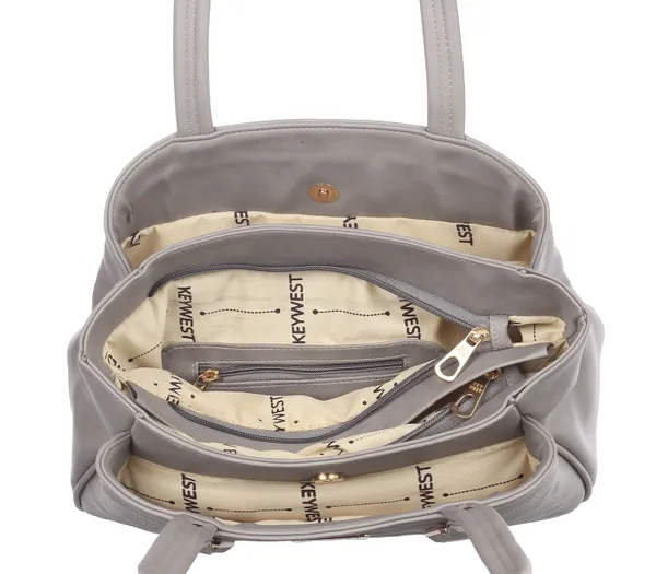Keywest_Women's_Samantha_Tote_Handbag_for_Women_|_Hobo_Bag_for_Work_|_Ladies_Purse_|_Stylish_Shoulder_Bag_|_Gift_For_Women_|_Grey