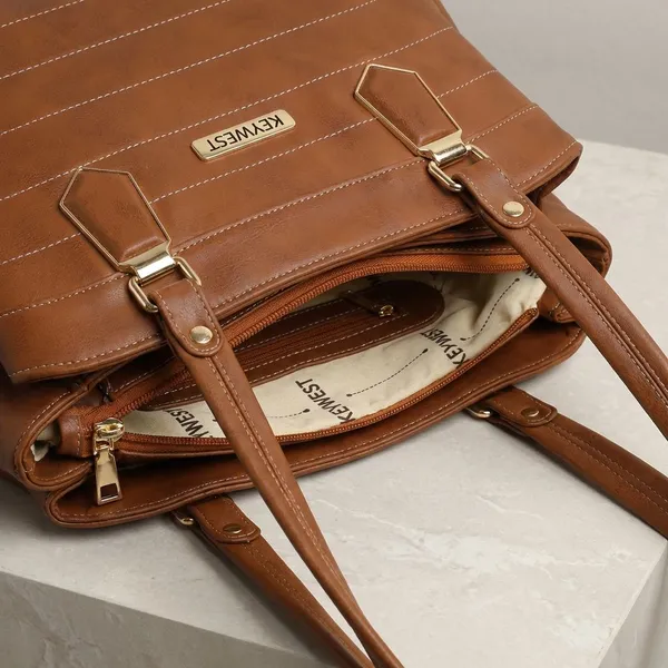 Keywest_Women's_Samantha_Tote_Handbag_for_Women_|_Hobo_Bag_for_Work_|_Ladies_Purse_|_Stylish_Shoulder_Bag_|_Gift_For_Women_|_Tan