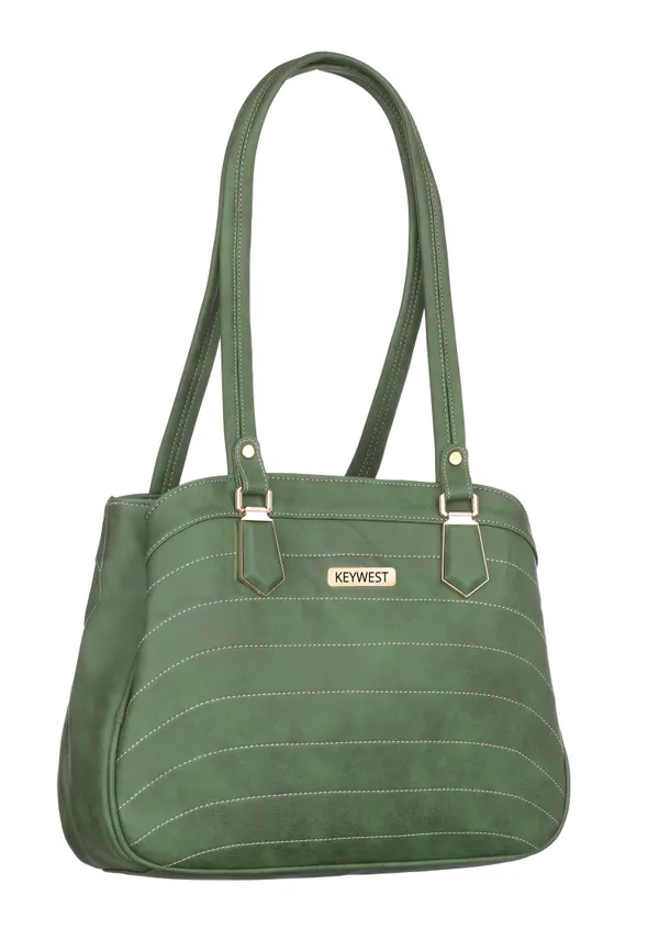 Keywest_Women's_Samantha_Tote_Handbag_for_Women_|_Hobo_Bag_for_Work_|_Ladies_Purse_|_Stylish_Shoulder_Bag_|_Gift_For_Women_|_Green