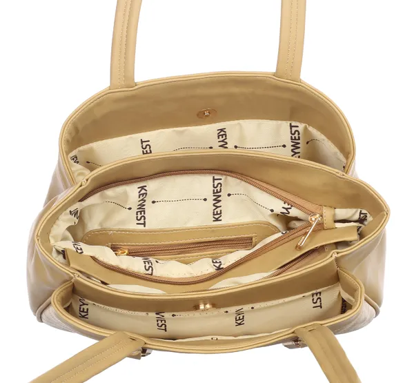 Keywest_Women's_Samantha_Tote_Handbag_for_Women_|_Hobo_Bag_for_Work_|_Ladies_Purse_|_Stylish_Shoulder_Bag_|_Gift_For_Women_|_Beige