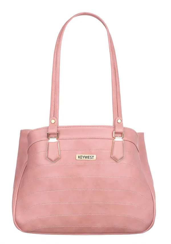 Keywest_Women's_Samantha_Tote_Handbag_for_Women_|_Hobo_Bag_for_Work_|_Ladies_Purse_|_Stylish_Shoulder_Bag_|_Gift_For_Women_|_Pink