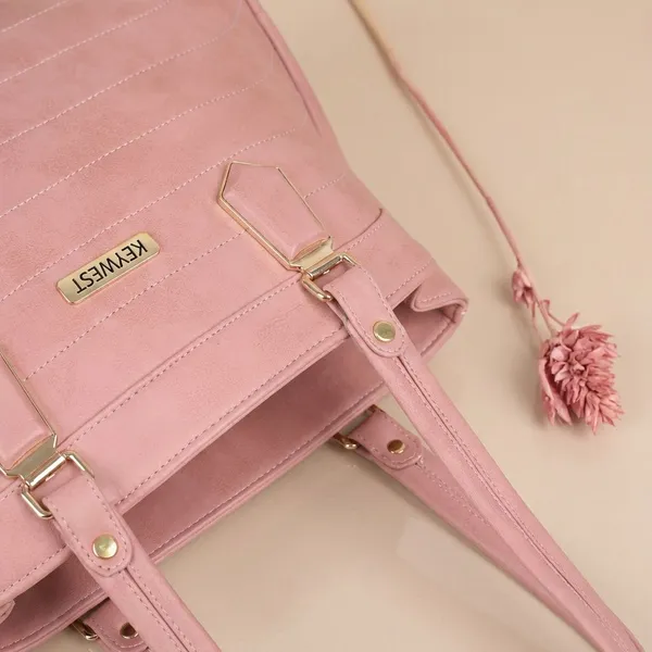 Keywest_Women's_Samantha_Tote_Handbag_for_Women_|_Hobo_Bag_for_Work_|_Ladies_Purse_|_Stylish_Shoulder_Bag_|_Gift_For_Women_|_Pink