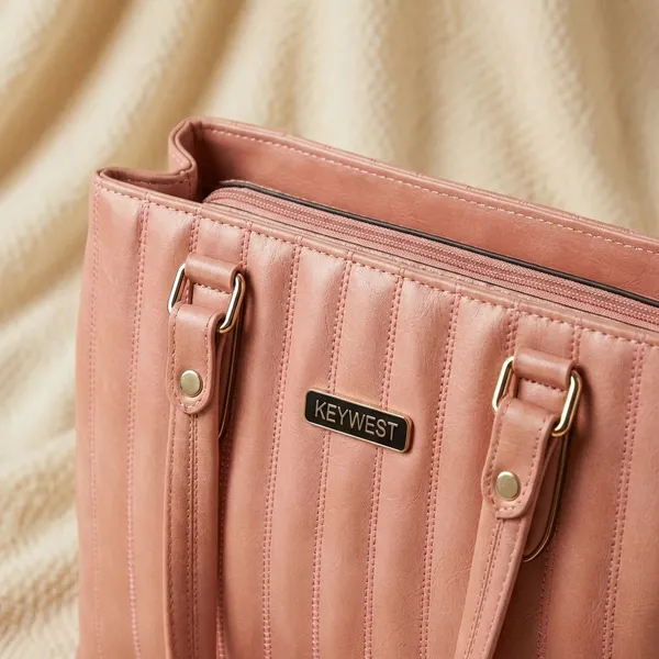 Keywest_Women's_Couture_Tote_Handbag_for_Women_|_Hobo_Bag_for_Work_|_Ladies_Purse_|_Stylish_Shoulder_Bag_|_Gift_For_Women_|_Pink