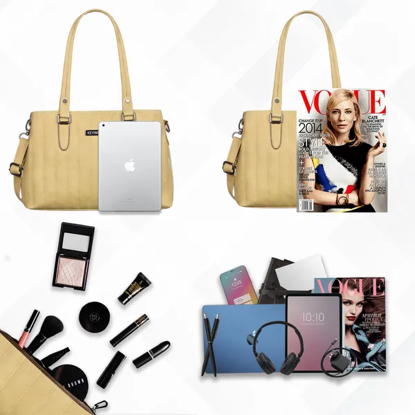 Keywest_Women's_Couture_Tote_Handbag_for_Women_|_Hobo_Bag_for_Work_|_Ladies_Purse_|_Stylish_Shoulder_Bag_|_Gift_For_Women_|_Beige