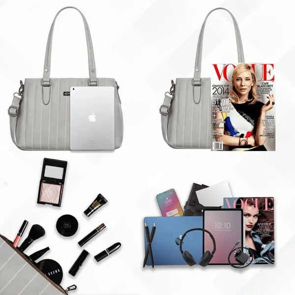 Keywest_Women's_Couture_Tote_Handbag_for_Women_|_Hobo_Bag_for_Work_|_Ladies_Purse_|_Stylish_Shoulder_Bag_|_Gift_For_Women_|_Grey