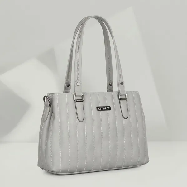 Keywest_Women's_Couture_Tote_Handbag_for_Women_|_Hobo_Bag_for_Work_|_Ladies_Purse_|_Stylish_Shoulder_Bag_|_Gift_For_Women_|_Grey