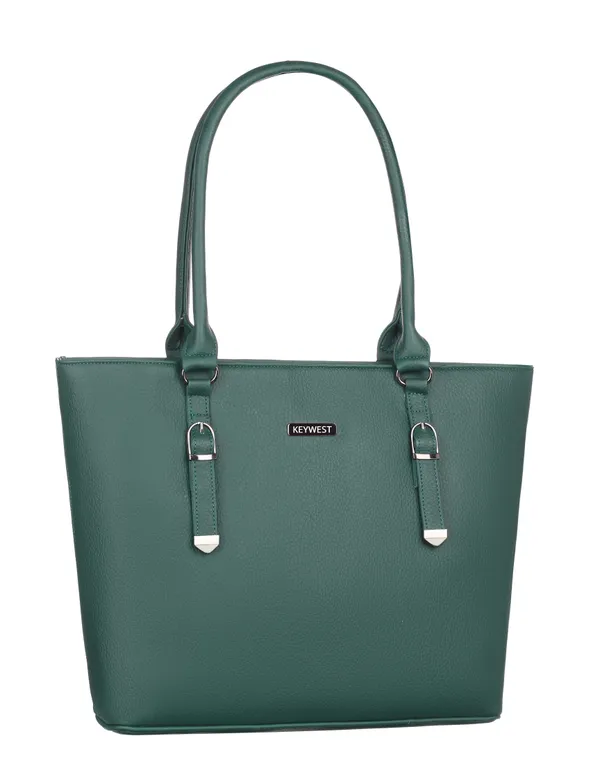 Keywest_Women's_Mandhana_Tote_Handbag_for_Women_|_Hobo_Bag_for_Work_|_Ladies_Purse_|_Stylish_Shoulder_Bag_|_Gift_For_Women_|_Green