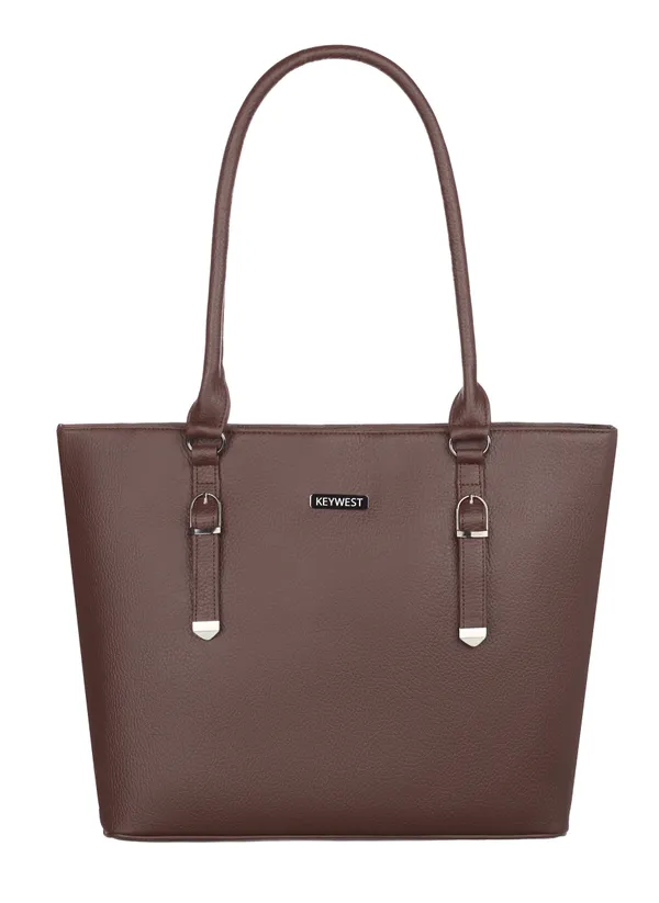 Keywest_Women's_Mandhana_Tote_Handbag_for_Women_|_Hobo_Bag_for_Work_|_Ladies_Purse_|_Stylish_Shoulder_Bag_|_Gift_For_Women_|_Brown