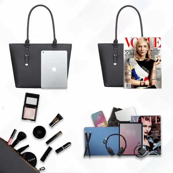 Keywest_Women's_Mandhana_Tote_Handbag_for_Women_|_Hobo_Bag_for_Work_|_Ladies_Purse_|_Stylish_Shoulder_Bag_|_Gift_For_Women_|_Black