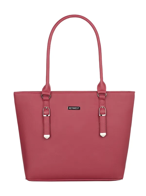 Keywest_Women's_Mandhana_Tote_Handbag_for_Women_|_Hobo_Bag_for_Work_|_Ladies_Purse_|_Stylish_Shoulder_Bag_|_Gift_For_Women_|_Maroon