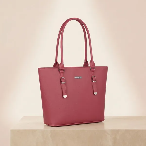 Keywest_Women's_Mandhana_Tote_Handbag_for_Women_|_Hobo_Bag_for_Work_|_Ladies_Purse_|_Stylish_Shoulder_Bag_|_Gift_For_Women_|_Maroon