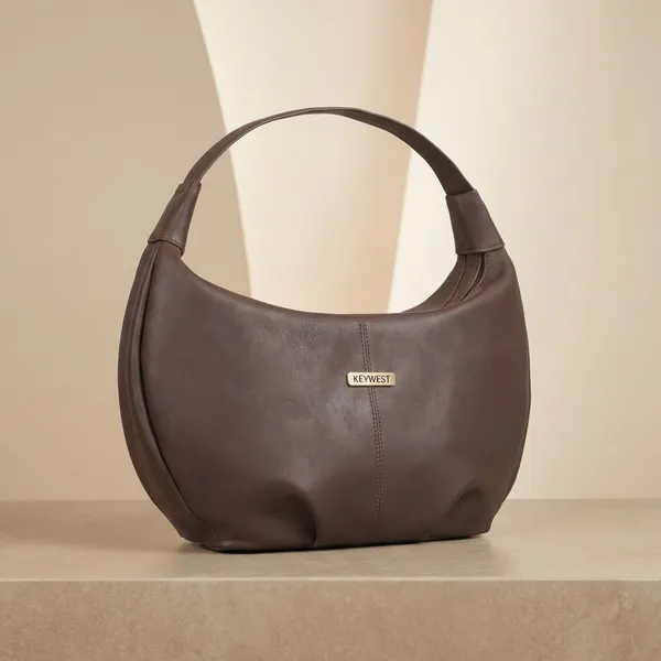 Keywest_Women's_Vegan_Leather_Oval_Tote_Handbag_for_Women_|_Hobo_Bag_for_Work_|_Ladies_Purse_|_Stylish_Shoulder_Bag_|_Gift_For_Women_|_Brown
