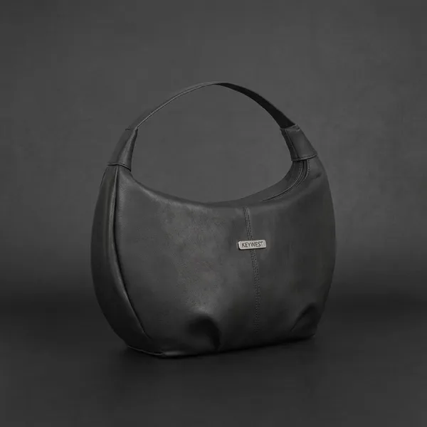 Keywest_Women's_Vegan_Leather_Oval_Tote_Handbag_for_Women_|_Hobo_Bag_for_Work_|_Ladies_Purse_|_Stylish_Shoulder_Bag_|_Gift_For_Women_|_Black