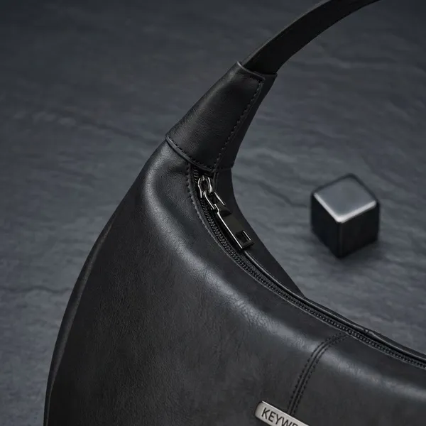 Keywest_Women's_Vegan_Leather_Oval_Tote_Handbag_for_Women_|_Hobo_Bag_for_Work_|_Ladies_Purse_|_Stylish_Shoulder_Bag_|_Gift_For_Women_|_Black