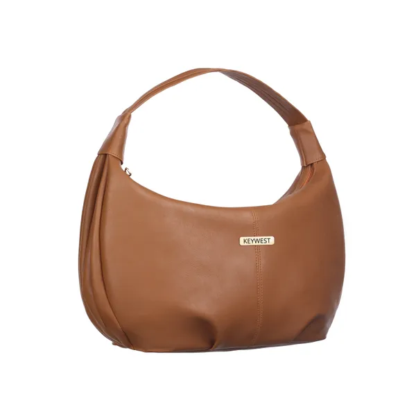 Keywest_Women's_Vegan_Leather_Oval_Tote_Handbag_for_Women_|_Hobo_Bag_for_Work_|_Ladies_Purse_|_Stylish_Shoulder_Bag_|_Gift_For_Women_|_Tan