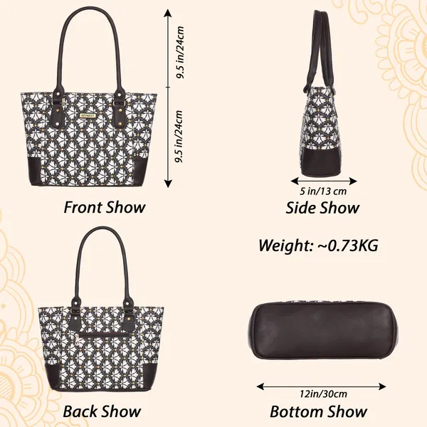 Keywest_Women's_Jute_Print_Office_Bag_|_Stylish_Bags_for_Office_Use_|_Laptop_Bag_15.6_inch_|_Stylish_Tote_for_Office_Use_|_Purse_for_Women_|_Vegan_Leather_Handbag_|_Daily_&_Travel_Use_|_Bidri_Kaiser